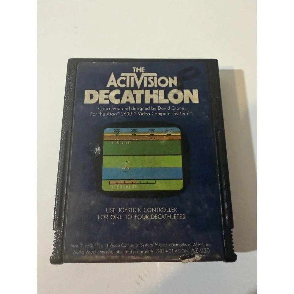 Decathlon‎ (Atari 2600, 1983) Az030 Game Cartridge Only